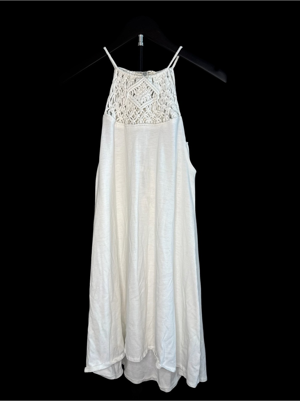 Billabong Cream Crochet Mini Dress
